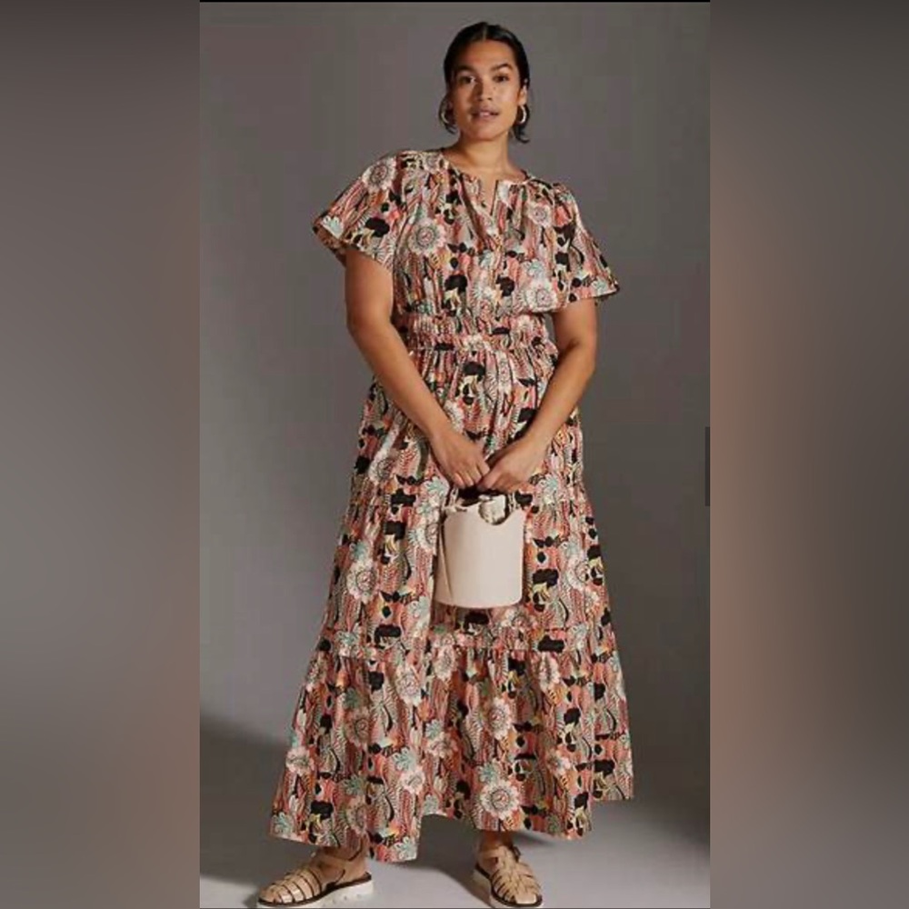 Anthropologie Maeve Somerset Dress Sz M